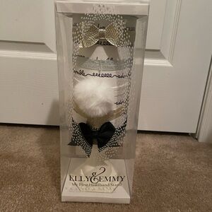 Elly & Emmy Headband Set with Gold and Black Bows set of 5